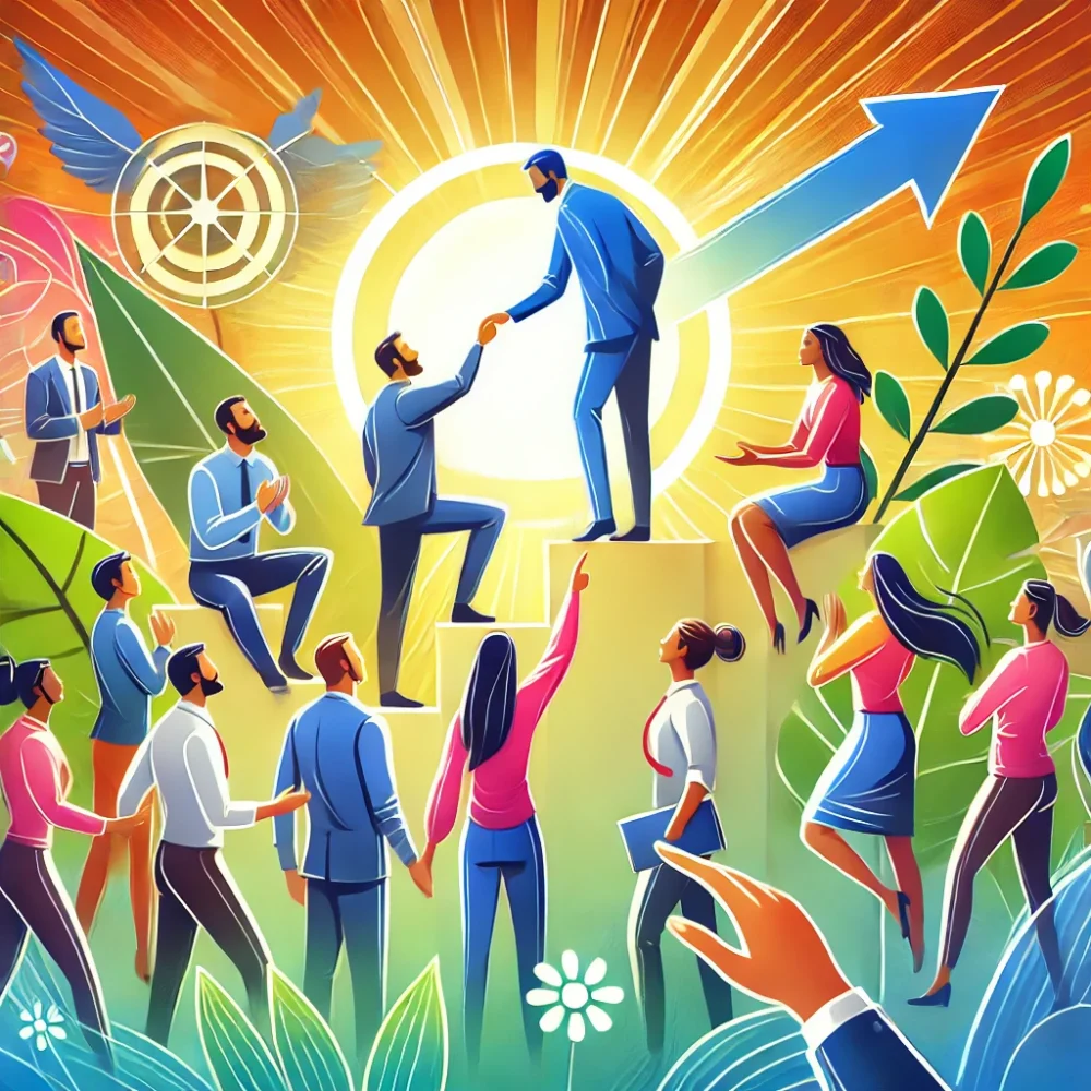 Leader Multi Search DALL·E-2024-10-14-15.17.24-An-inspiring-and-supportive-illustration-of ...