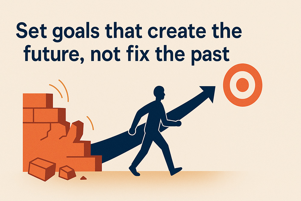 Set goals that create the future, not fix the past