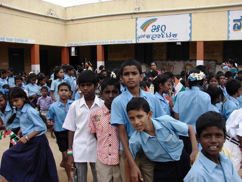 School Children in a government school in Bangalore School Children in a government school in Bangalore