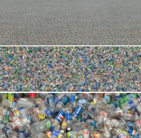 Lots and lots of plastic bottles lying around Lots and lots of plastic bottles lying around