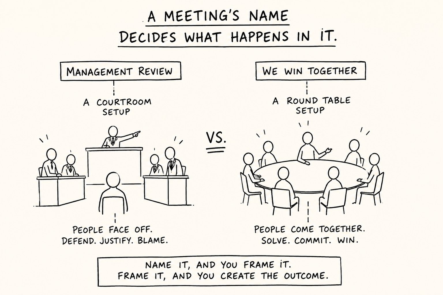 FIG 1: What a Meeting's Name Trains People to Do