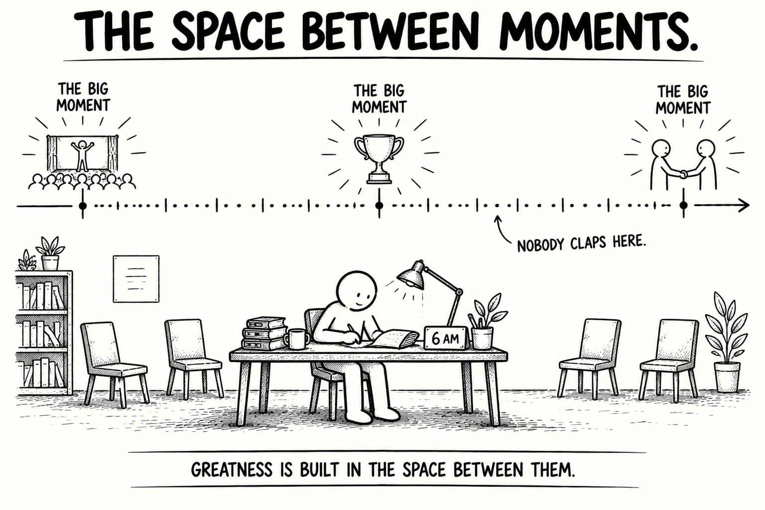 The space between moments